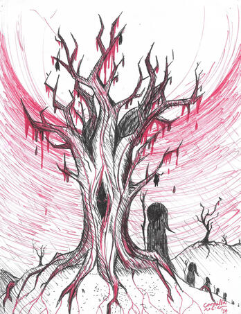 My first day inktober prompt for "trees"