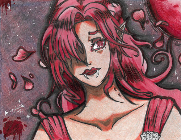 Roses Under Crimson Moon (Revised)